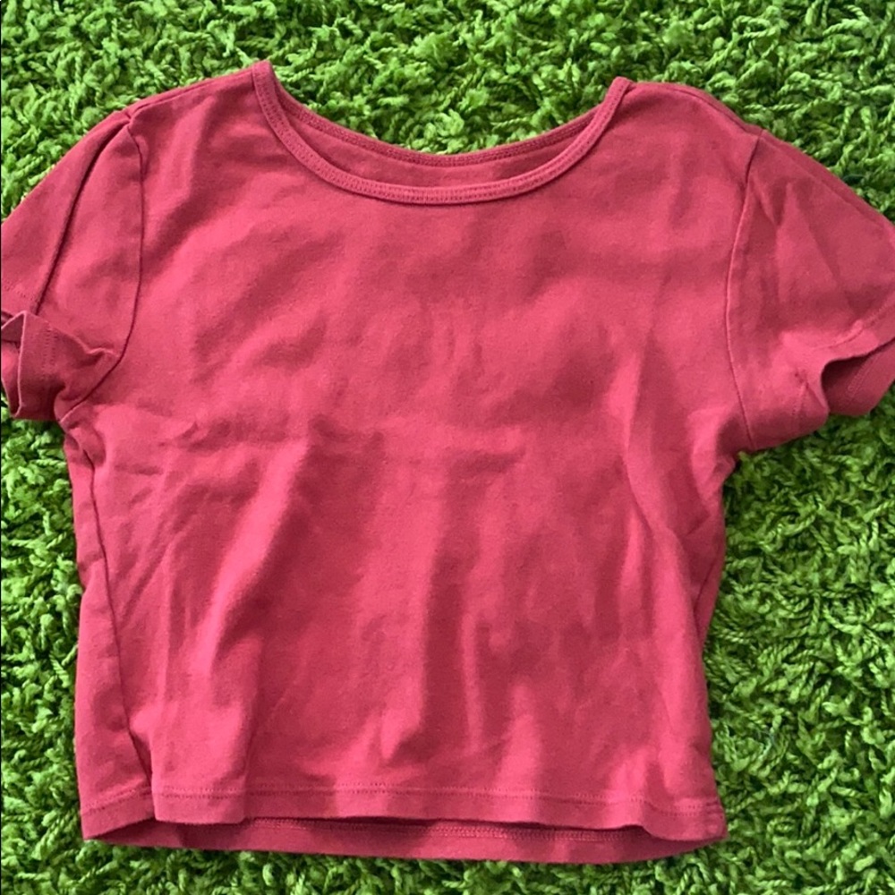 brandy crop baby tee